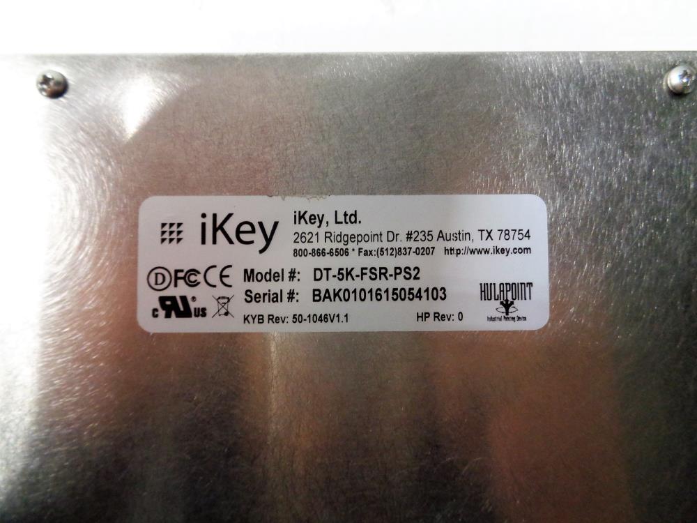 iKey DT-5K-FSR-PS2 Stainless Steel Rugged Desktop Keyboard