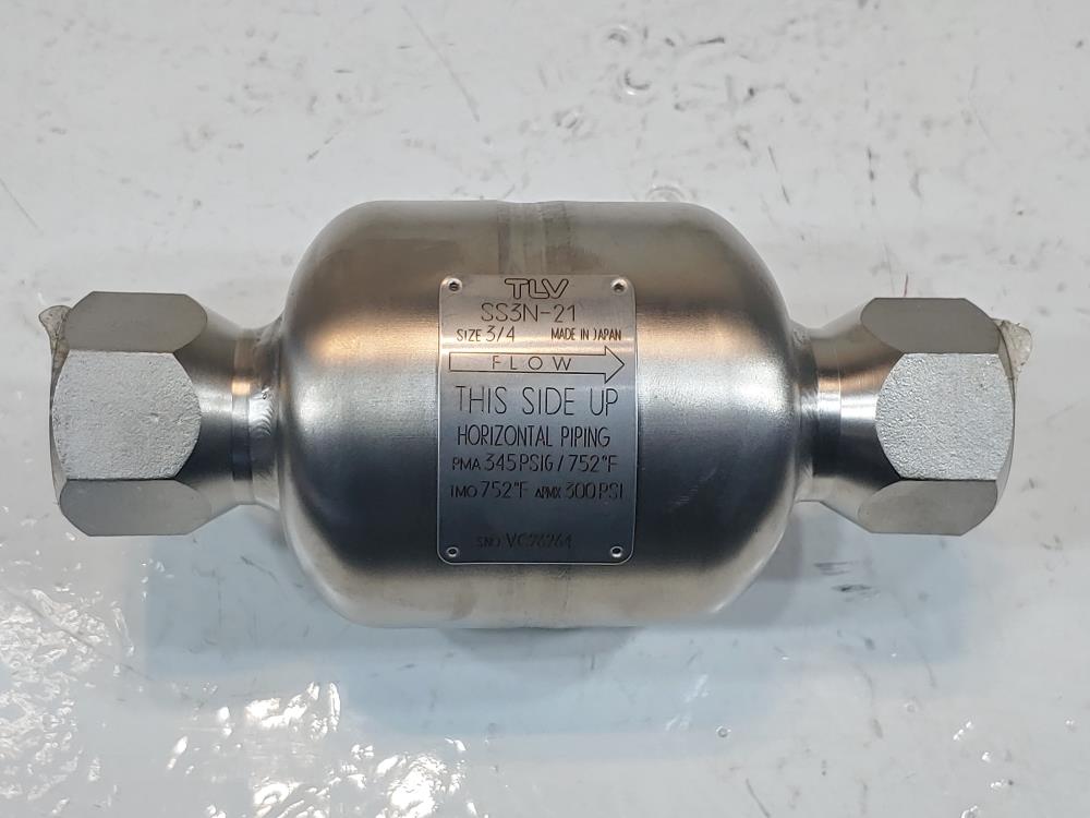 TLV 3/4" NPT Free Float Steam Trap SS3N-21