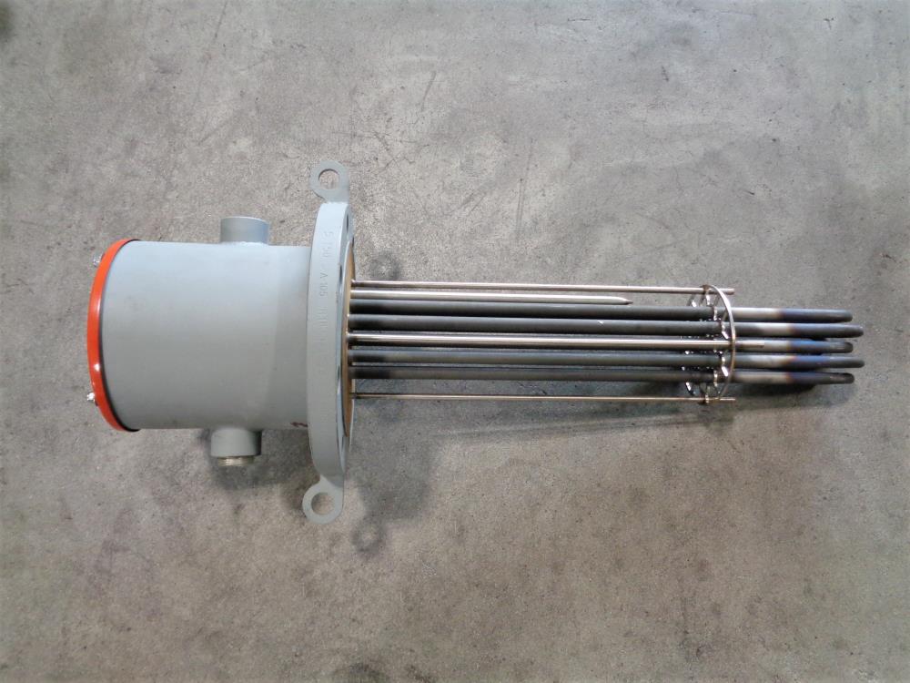 Watlow Immersion Heater 5 150# A105 Flange 15KW/20KW 480/550V #7-23-223-181
