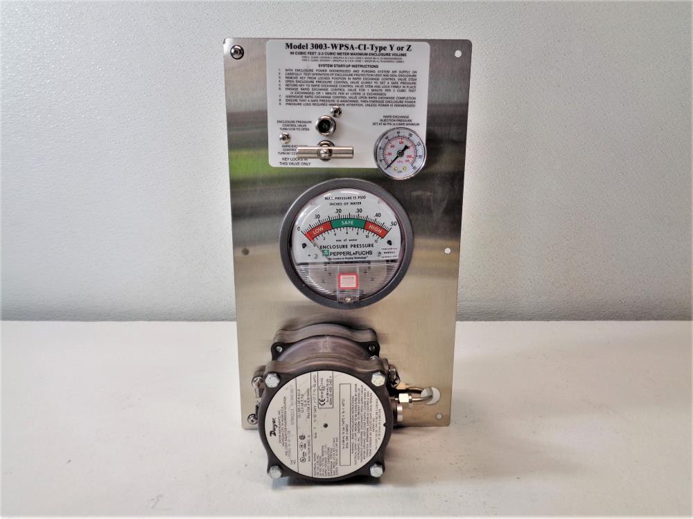 Pepperl Fuchs Purge System 3003-WPSA-CI-Type Y or Z with Dwyer 1950G-0 ...