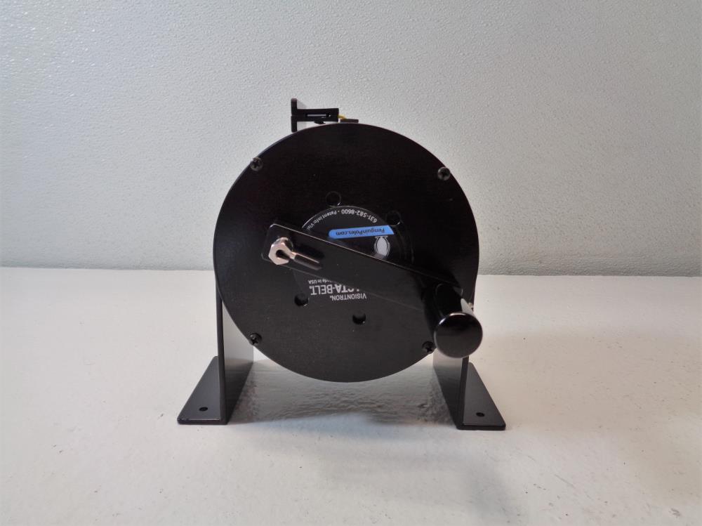 Visiontron 50ft Retracta-Belt for Crowd Control, Yellow, CAUTION - DO ...