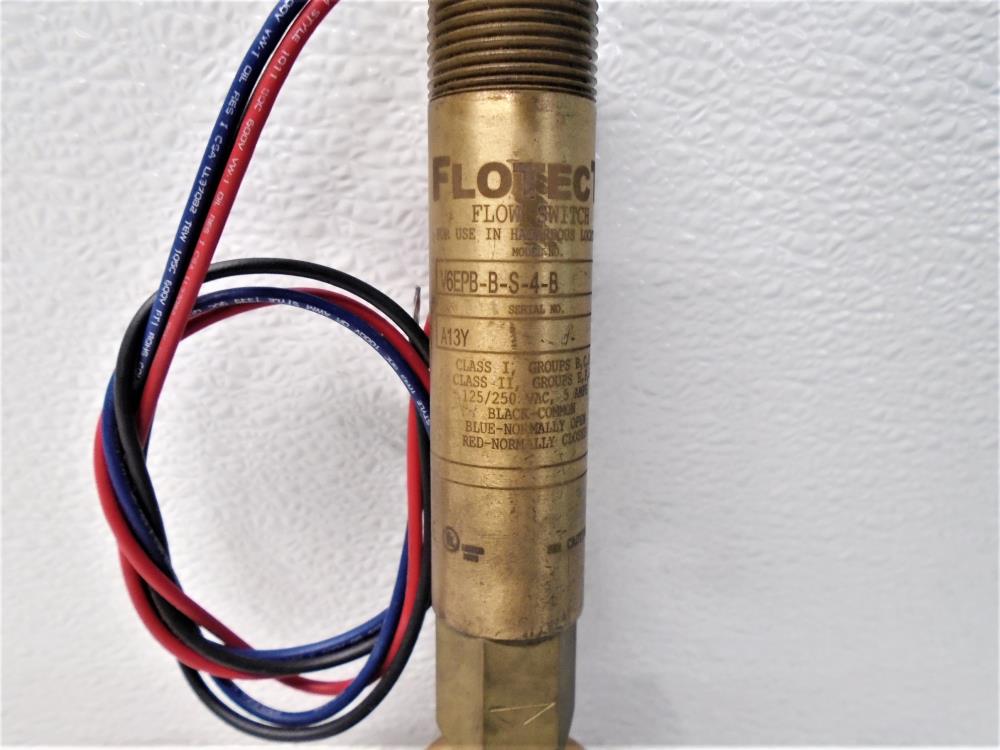 Brass SPDT Flow Sensor W.E. Anderson Flotect Mini Flow Switch - V6EPB-B ...