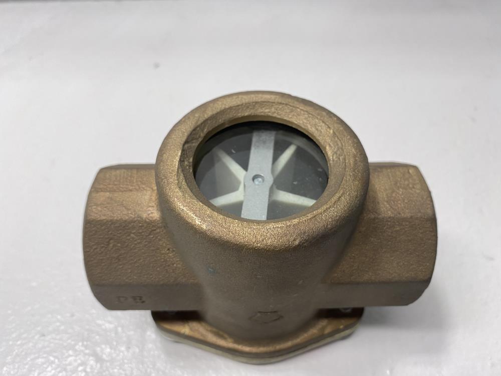 Visi-Flo 1-1/2" NPT Bronze Sight Flow Indicator W/ Rotor #1431