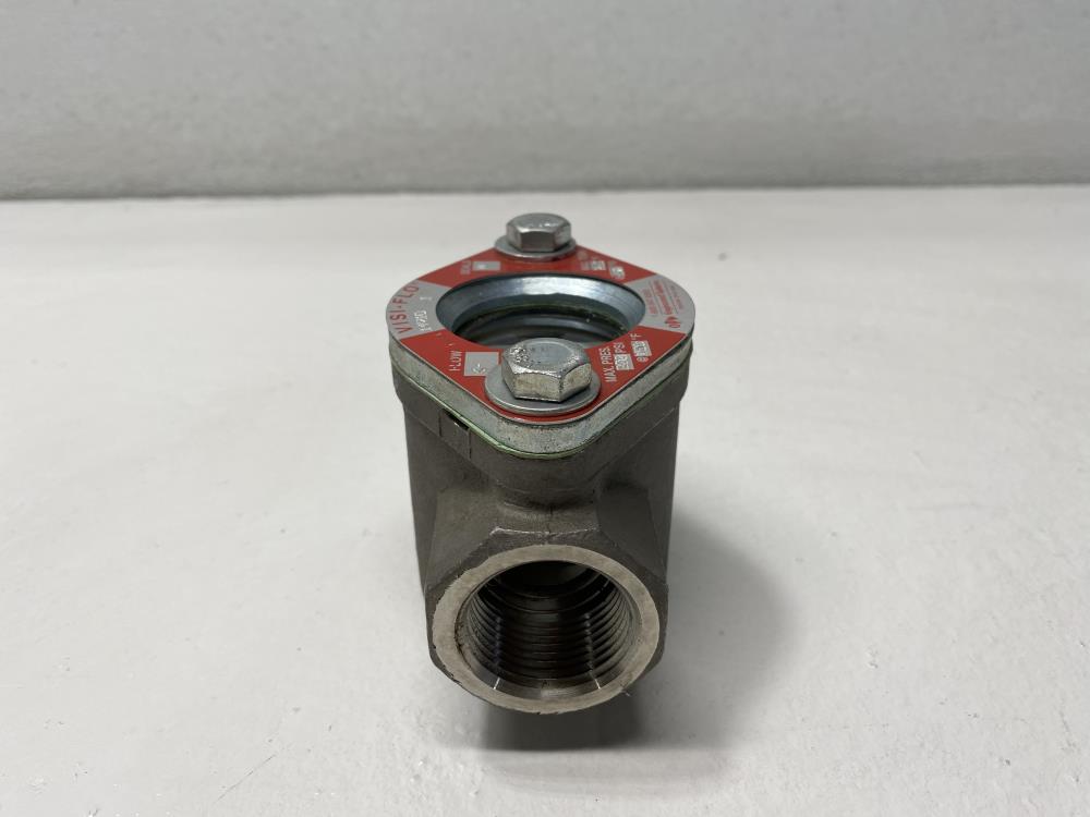 Visi-Flo 1" NPT Stainless Steel Sight Flow Indicator W/ Rotor #14710