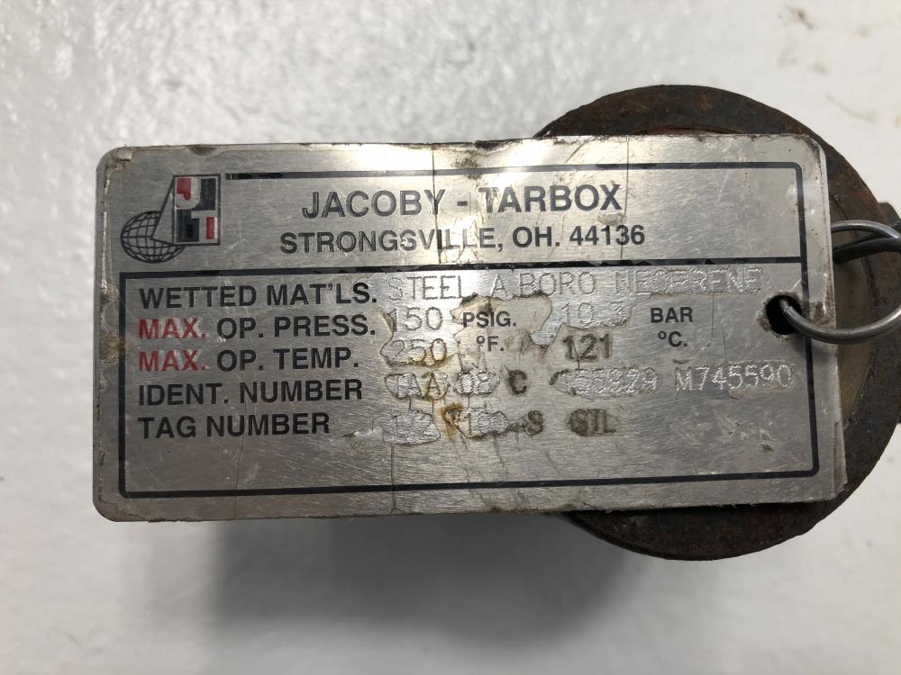 Jacoby Tarbox 1/2" NPT WCB Sight Flow Indicator W/ Flapper #100S-1/2C