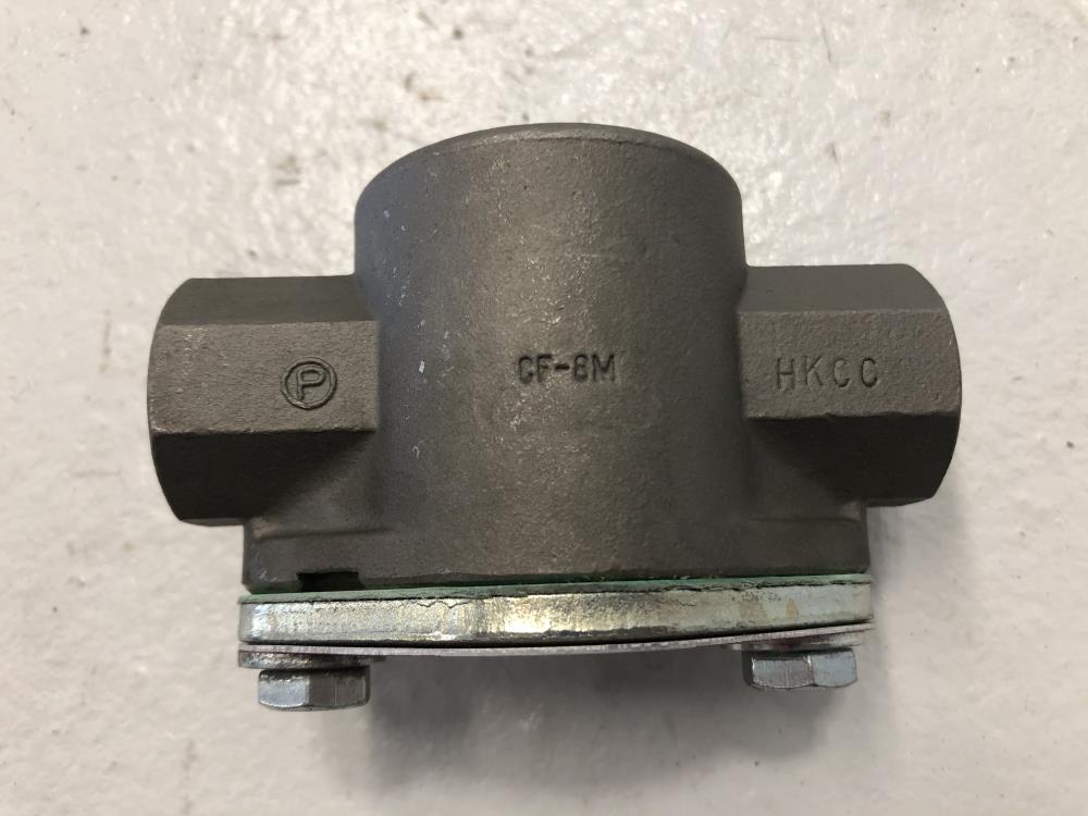 Ernst Flow Industries 1/2" NPT CF8M Sight Flow Indicator W/ Rotor