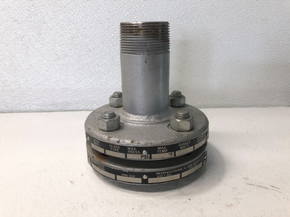 Penberthy 1-1/2" MNPT 150# A105 Flanged Sight Flow Assembly WTM 11/2