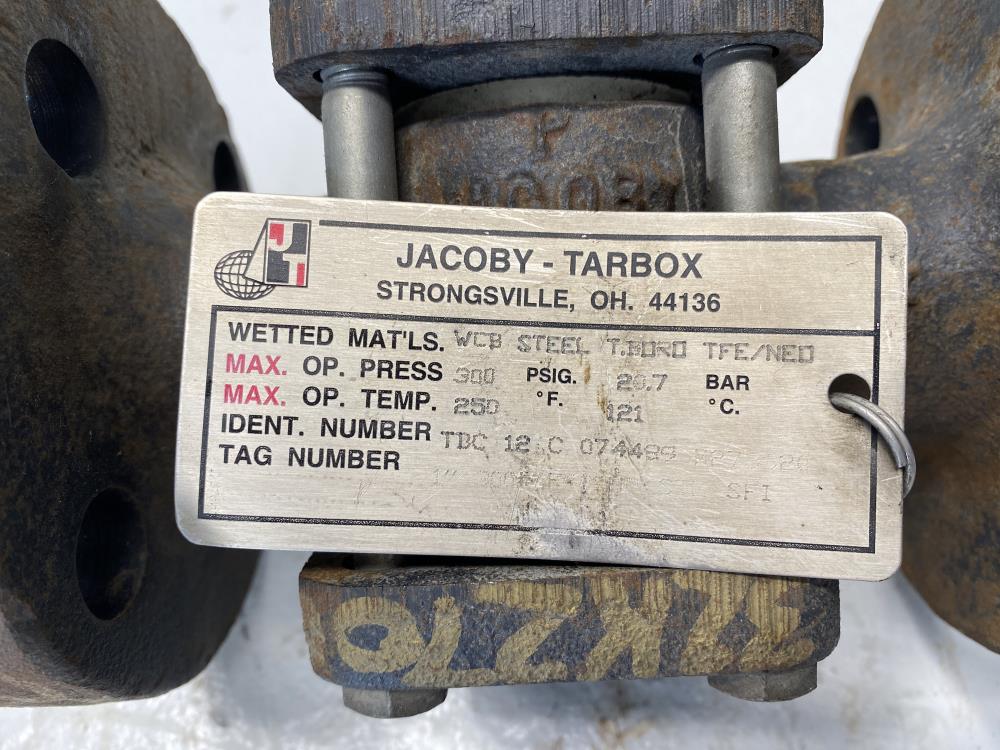 Jacoby Tarbox 1" Flanged WCB Sight Flow Indicator w/ Drip Tube 910-HP-1B