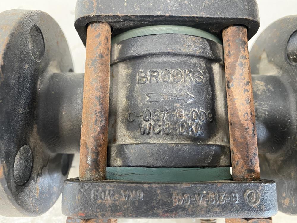 Brooks 1" Flanged WCB Sight Flow Indicator w/ Drip Tube C-087-G-009