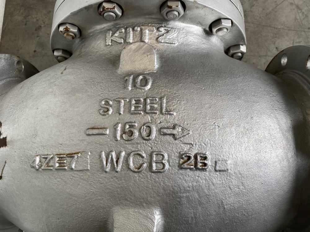 Kitz 10” 150# WCB Gear Operated Globe Valve 150SCJS
