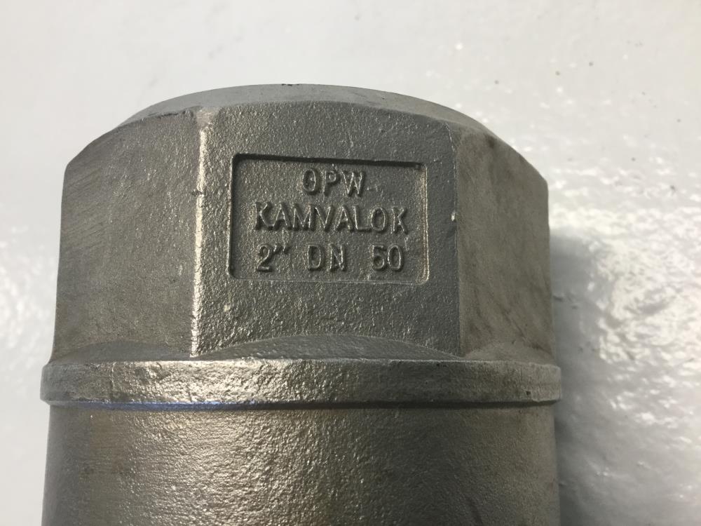 OPW 2" NPT Stainless Steel Kamvalok Adapter, 150 PSI