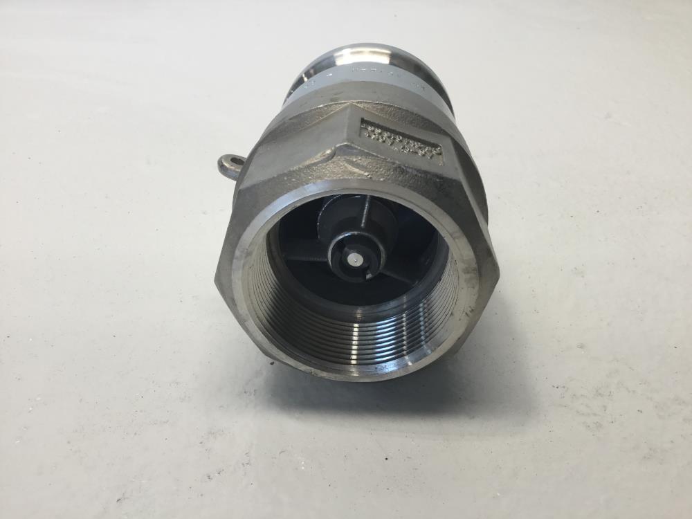 OPW 2" NPT Stainless Steel Kamvalok Adapter, 150 PSI