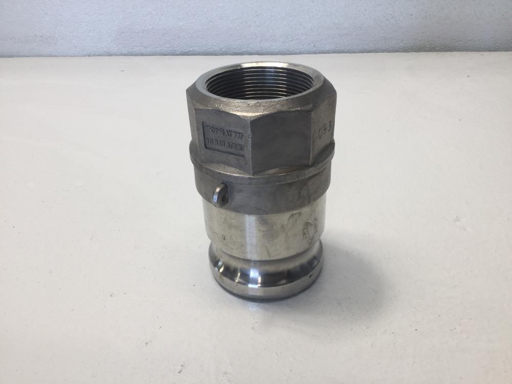 OPW 2" NPT Stainless Steel Kamvalok Adapter, 150 PSI