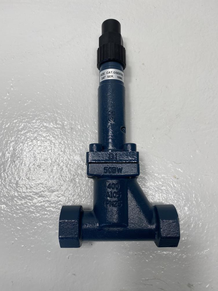 Hansen 3/4” Socket Weld T-Style Ductile Iron Globe Valve, GSE076C