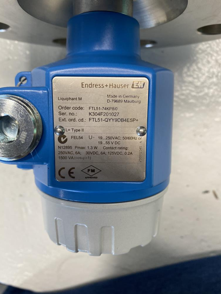 Endress Hauser Liquiphant M Level Switch 2" 1500# 316SS Flanged FTL51-74KP8/0
