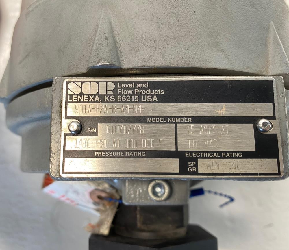 SOR Vane Operated Flow Switch, 901A-F2A-B-A4-N4