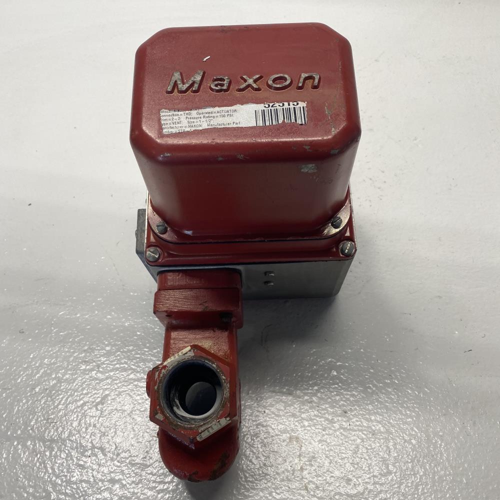 Maxon 1-1/2” Actuated “STO” Natural Gas Vent Valve, 1.5” STO-A S 1