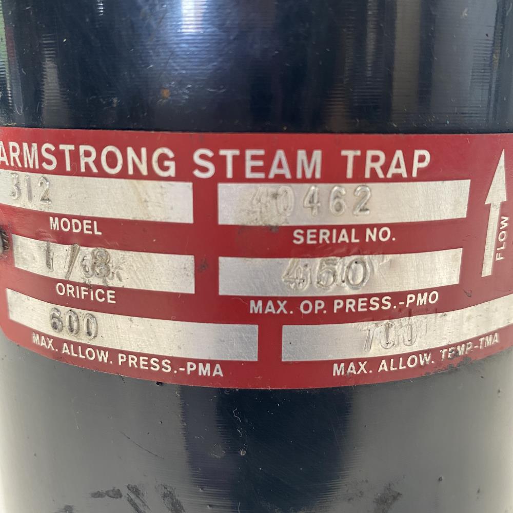 Armstrong 312 Inverted Bucket Steam Trap 3/4" NPT