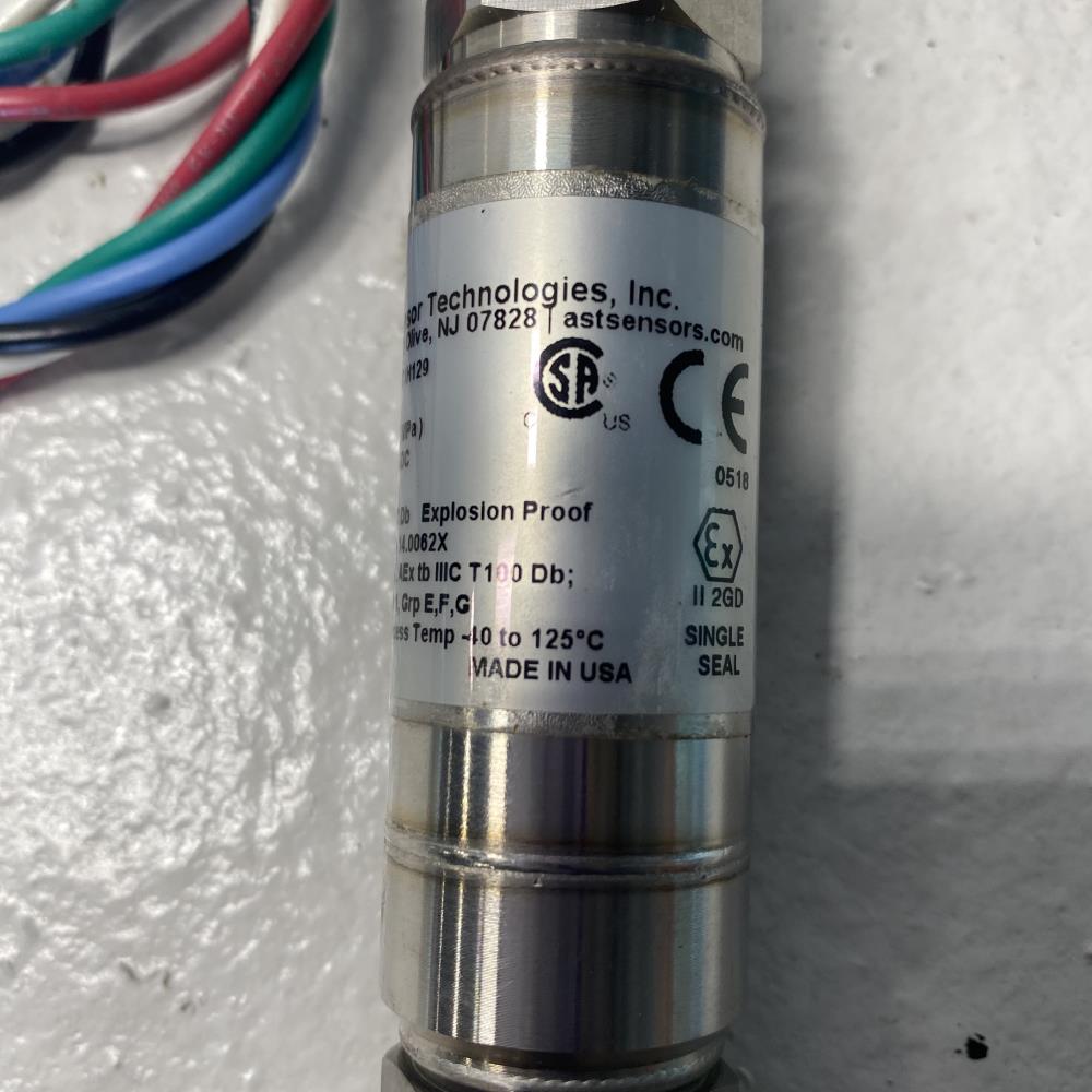 American Sensor 0 to 3000 PSI Pressure Transmitter AST46PT2P03000P3T1H129