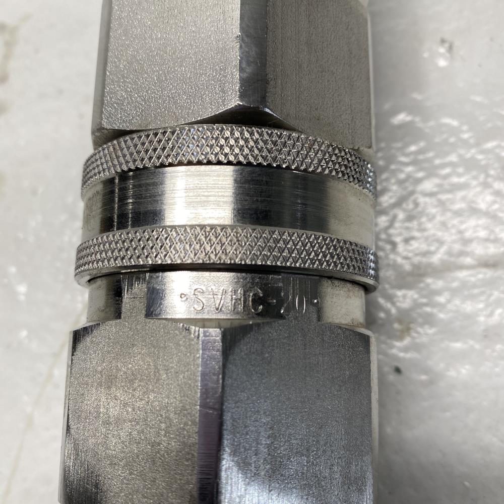 Snap-Tite 1-1/4" NPT Hydraulic Hose Coupling, Stainless Steel, SVHC-20