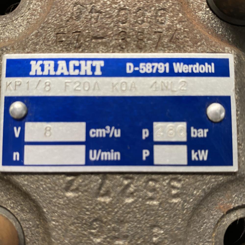 Kracht Gear Pump KP1/8 F20A K0A 4NL2