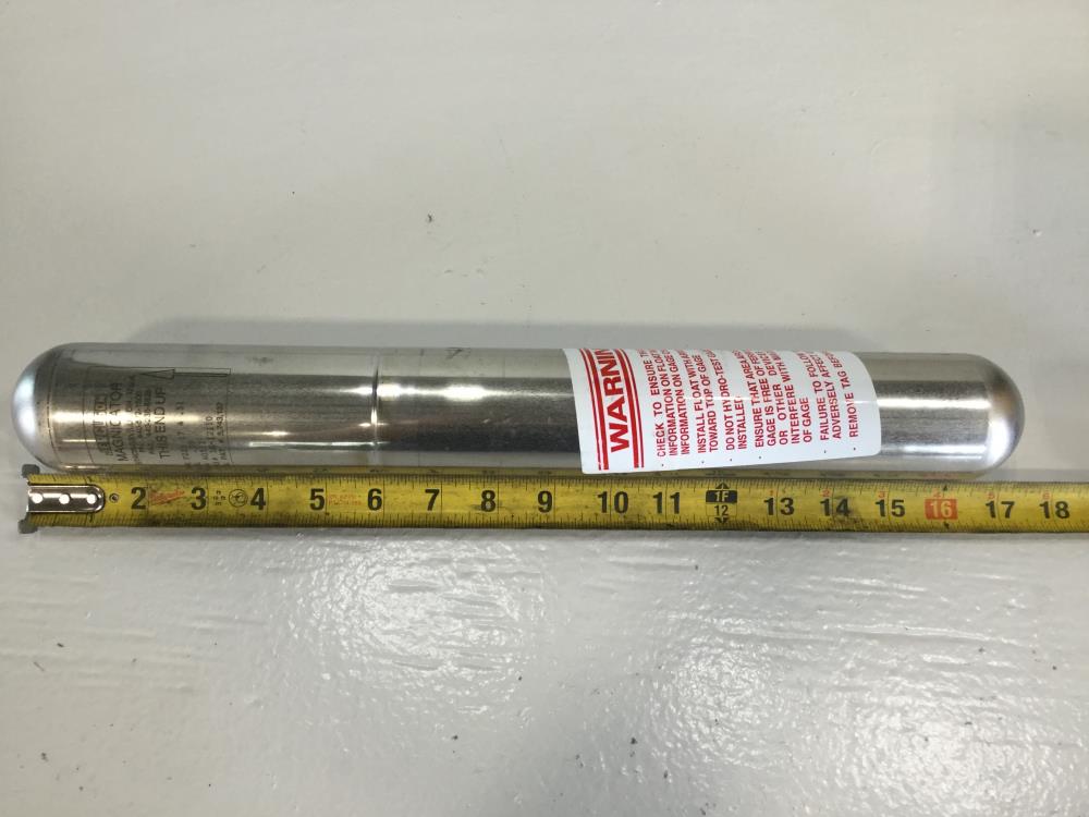 Jerguson Magnicator Magnetic Level Float F22S 17 4 .51, Stainless Steel