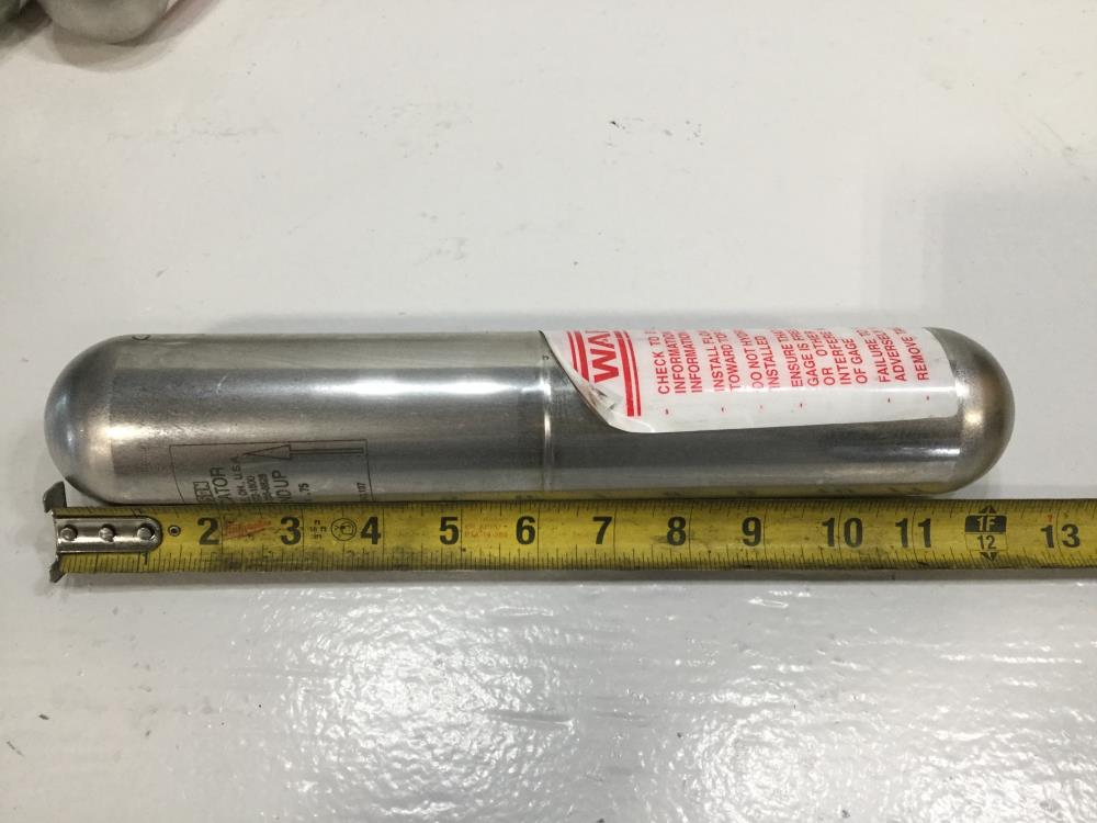 Lot of (3) Jerguson Magnicator Magnetic Level Floats F23S 12 4 .75, Stainless