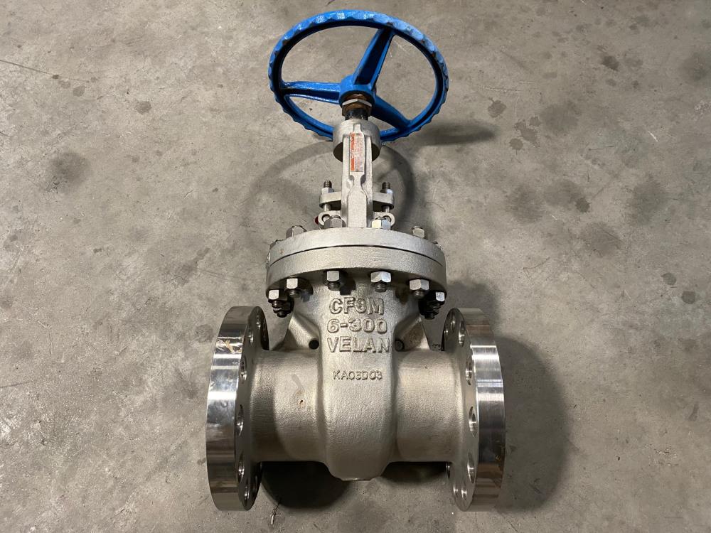 VELAN 6" 300# RF 316SS Flanged Gate Valve F14-1064C-13GX