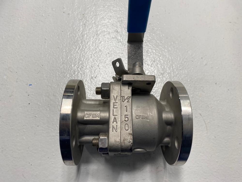 Velan 1-1/2" 150# RF 316SS Full-Port Ball Valve, Figure 01413-SSEA, Model W330