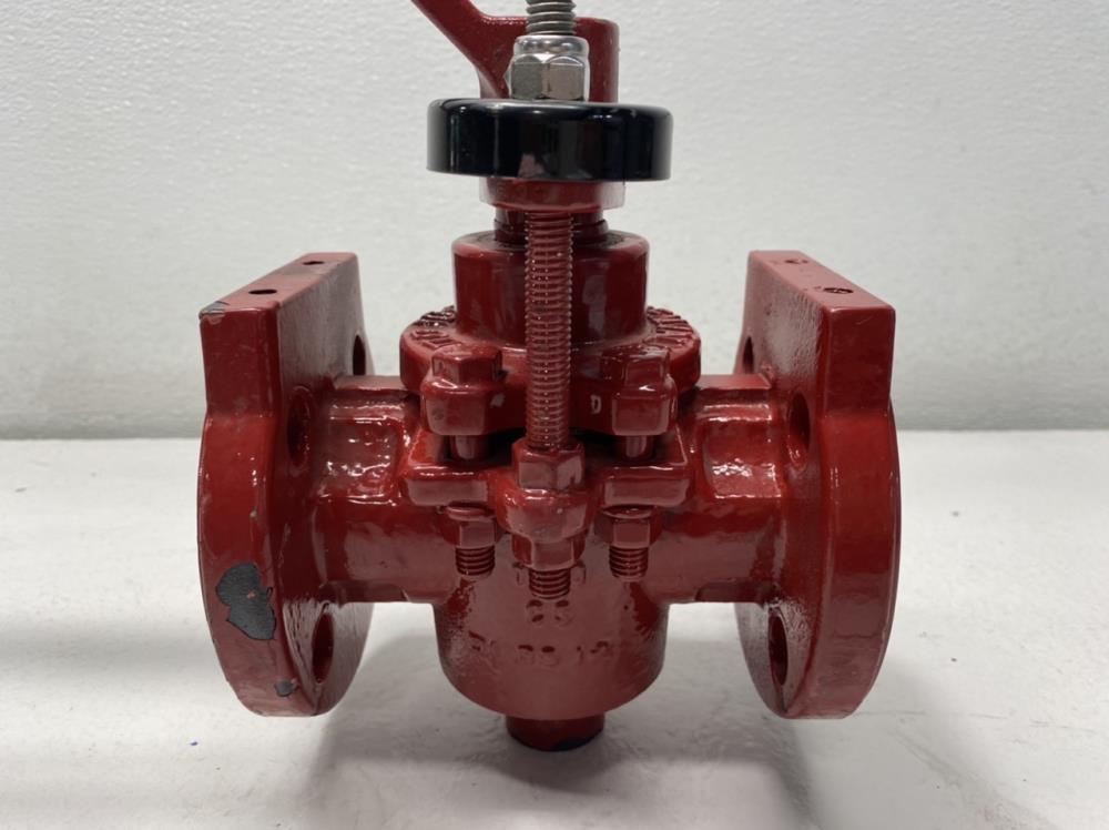 ChemValve 1" 300# WCB 2-Way Plug Valve, PVDF Lined 790EB-300