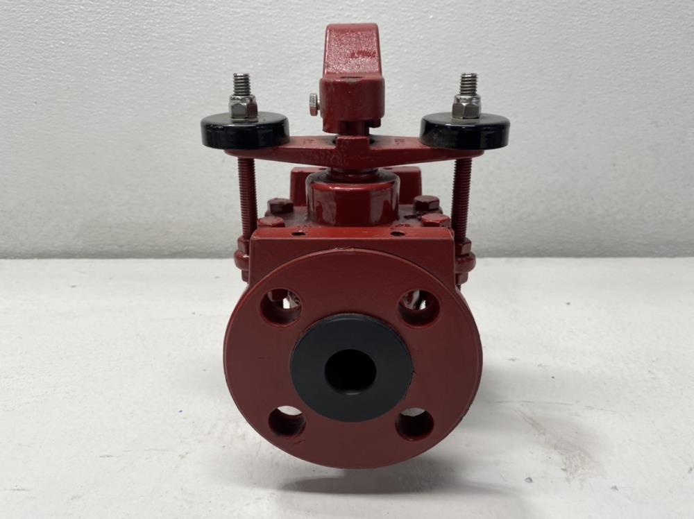 ChemValve 1" 300# WCB 2-Way Plug Valve, PVDF Lined 790EB-300