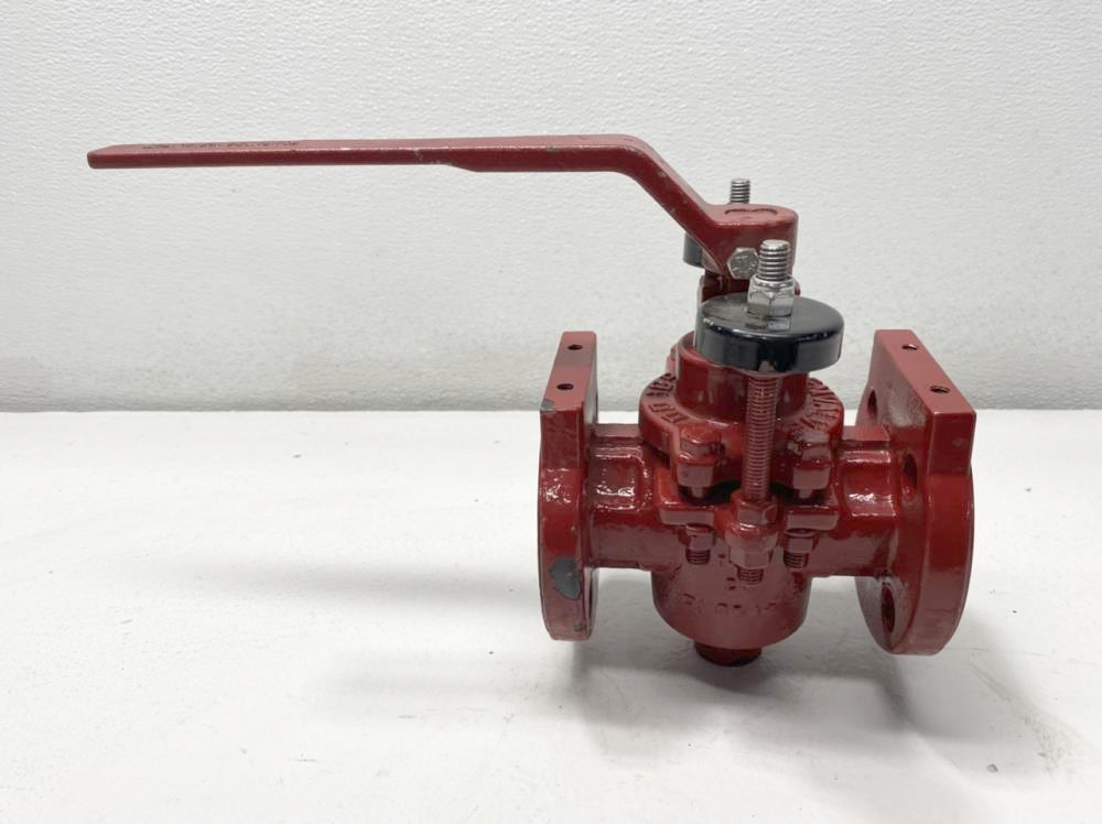 ChemValve 1" 300# WCB 2-Way Plug Valve, PVDF Lined 790EB-300