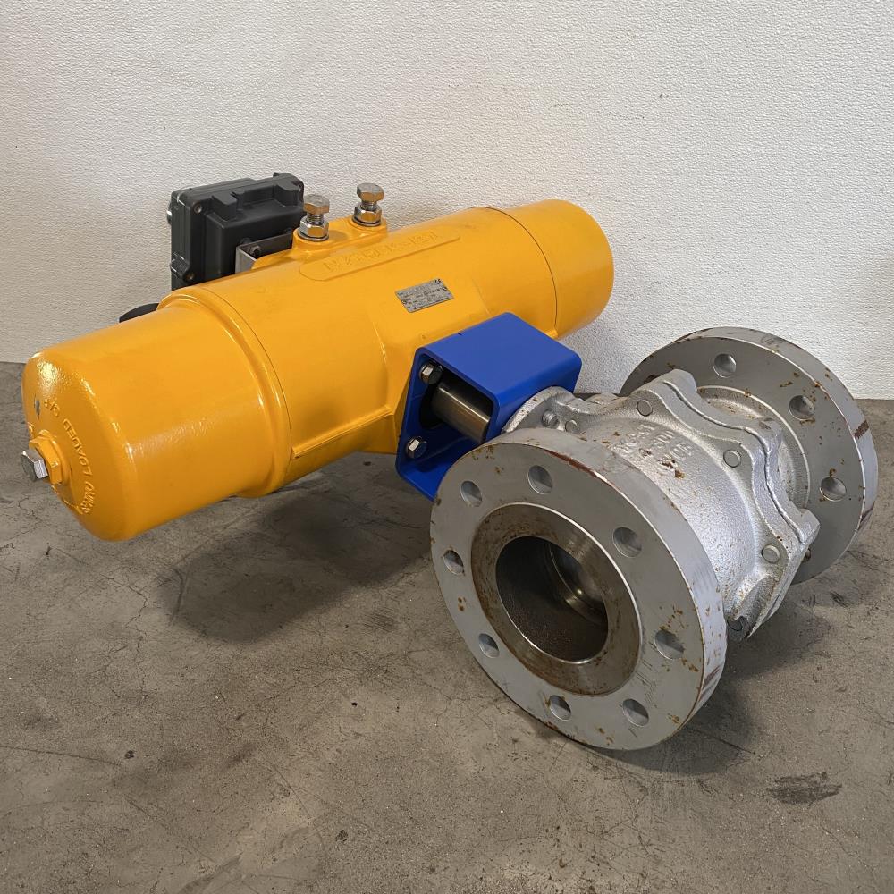 KACE 4” 300# WCB Ball Valve F1R300-13RG-L with Hytork 1371 Actuator