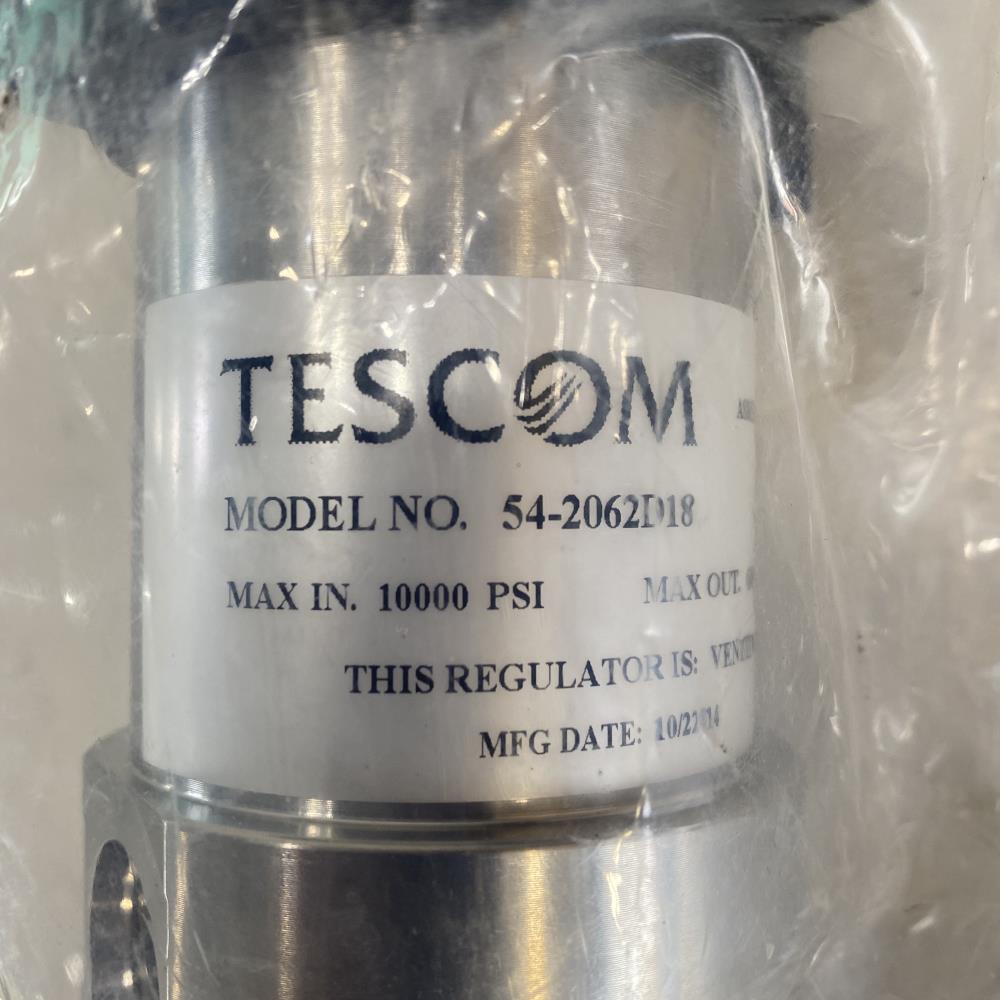 Tescom 1/2" Hydraulic Pressure Regulator, 10000 PSI, Stainless Steel 54-2062D18