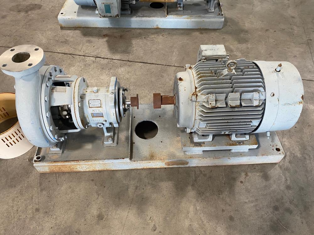 Goulds 3196 MTX Centrifugal Pump, 3"x4"-13", 316 SS w/ 25 HP Motor (C)