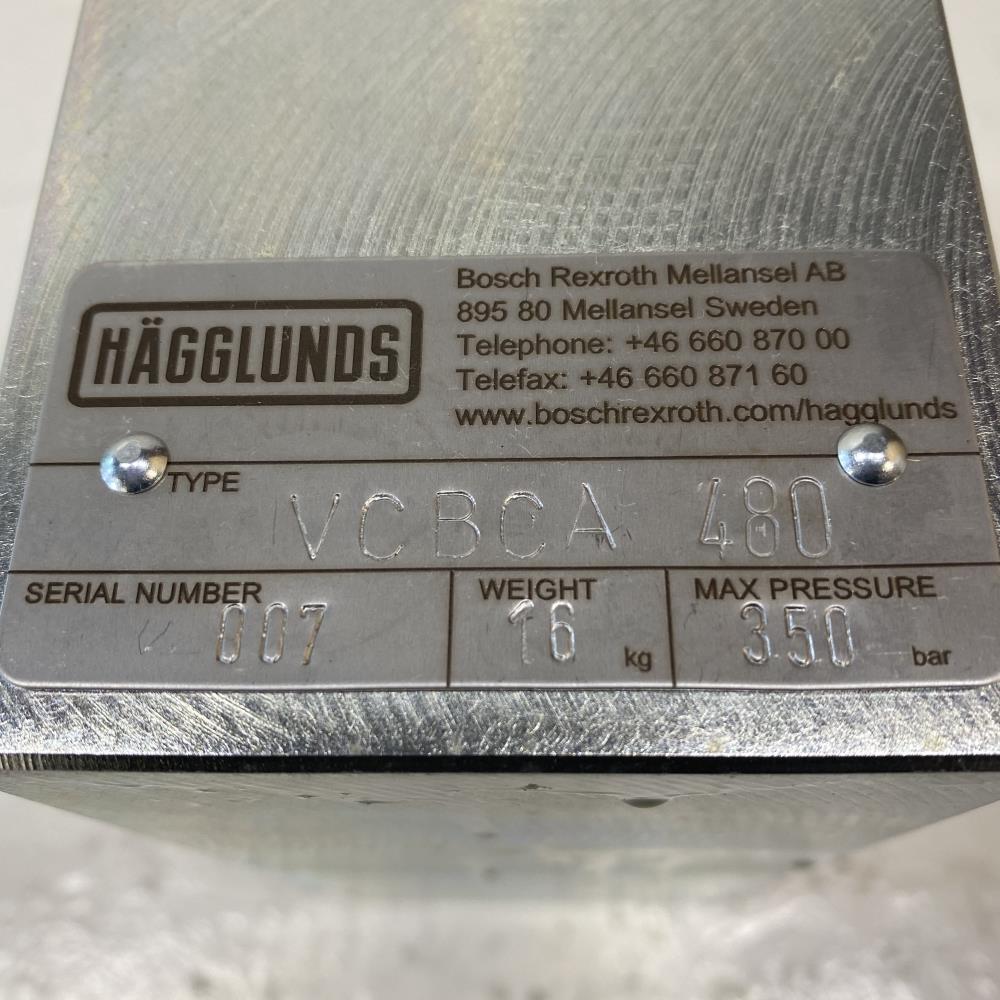Hagglunds Bosch Rexroth Counterbalance Valve, VCBCA 480, 350 BAR
