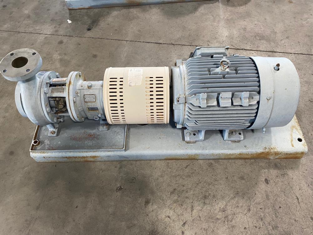 Goulds 3196 MTX Centrifugal Pump, 3"x4"-8G, 316 SS w/ 40 HP Motor (D)