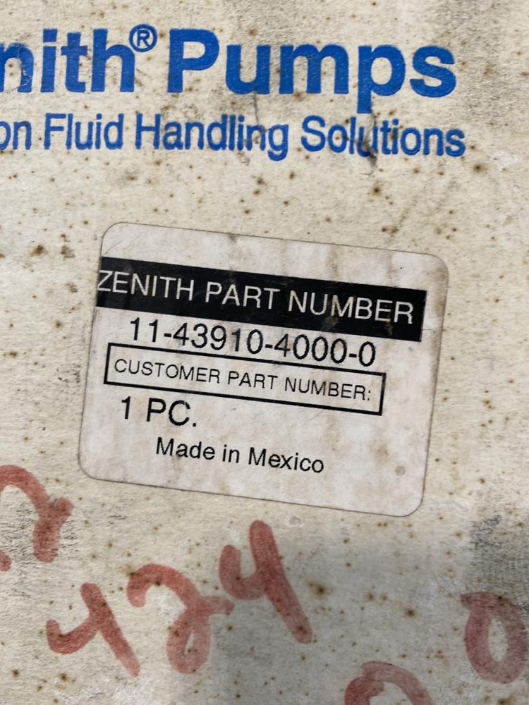 Zenith Gear Pump, 11-43910-4000-0