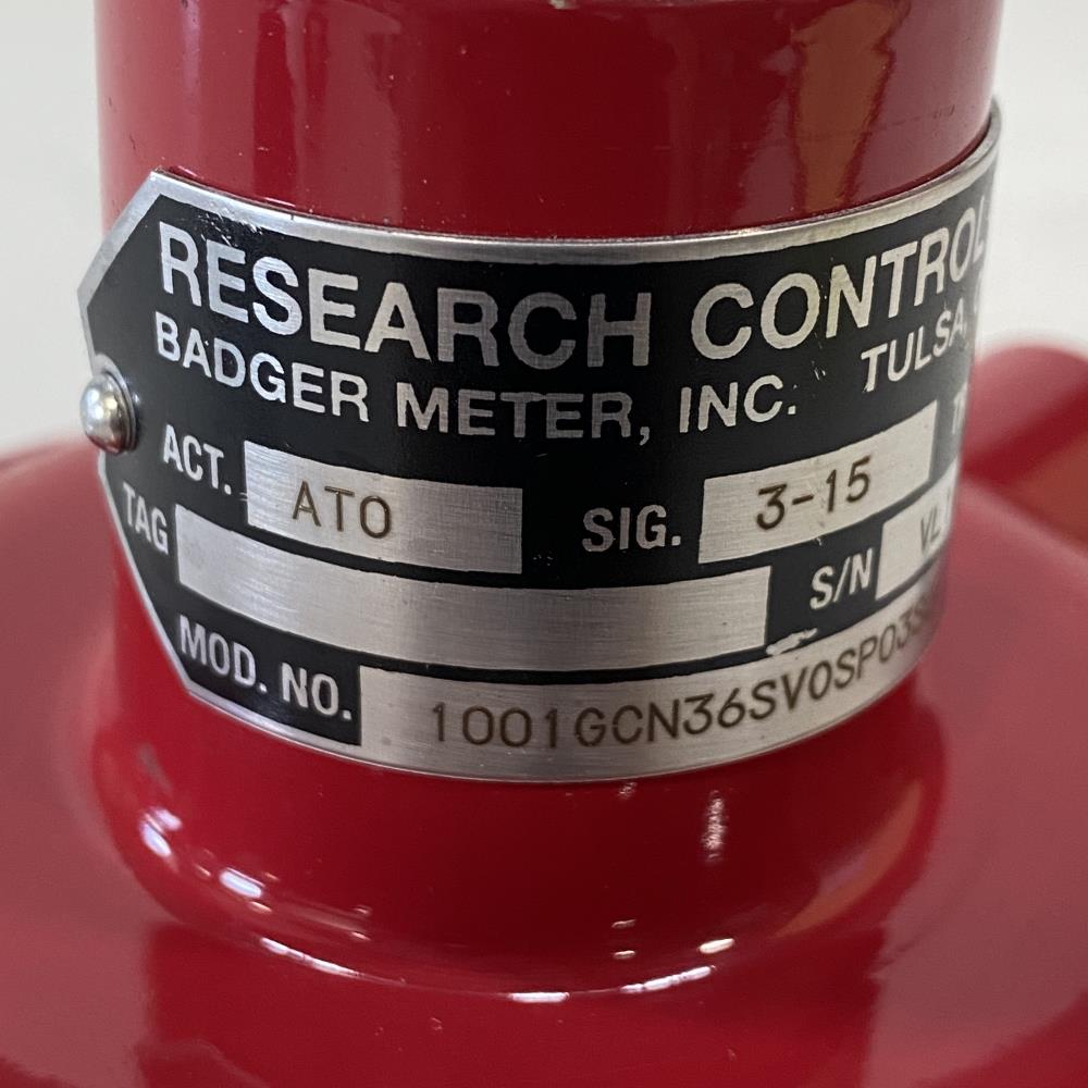 Badger Meter Research Control Valve Actuator, 1001GCN36SV0SP03S6
