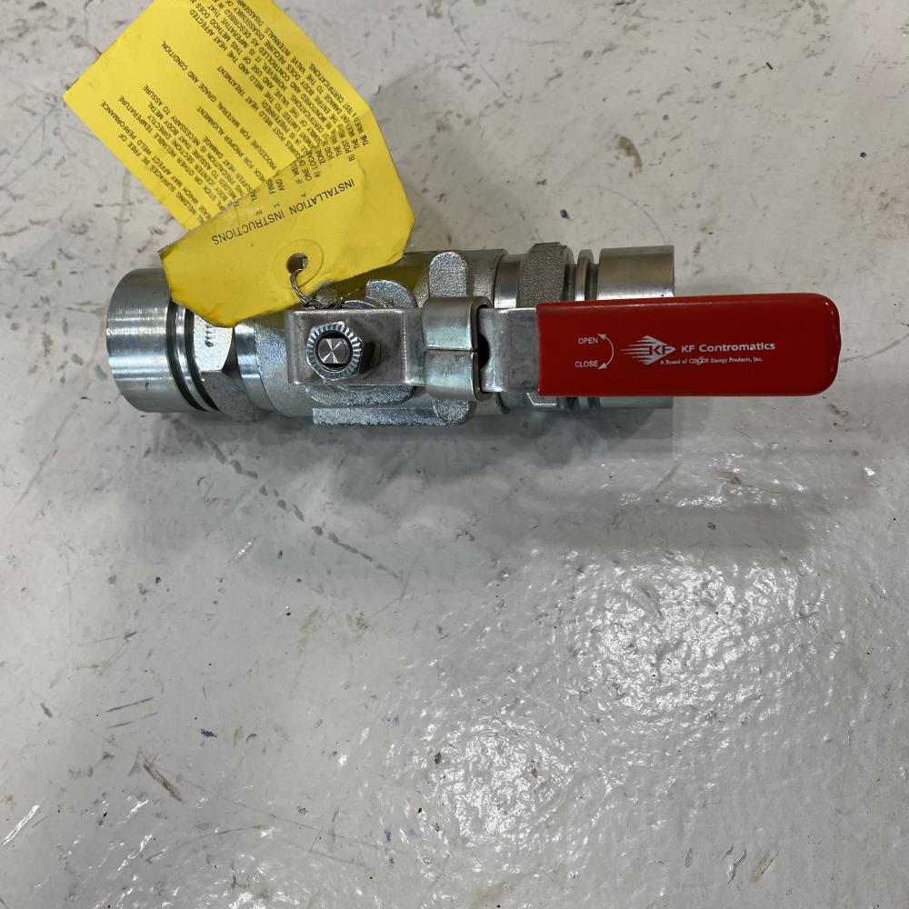 KF Contromatics 1” SW NPT WCB 2-Way Ball Valve 6104-142S1