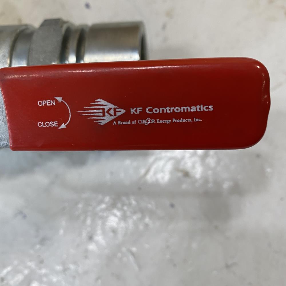 KF Contromatics 1” SW NPT WCB 2-Way Ball Valve 6104-142S1