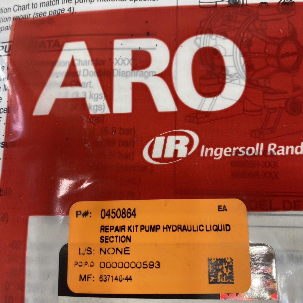 ARO Ingersoll Rand 1/2” Diaphragm Pump Repair Kit 637140-44