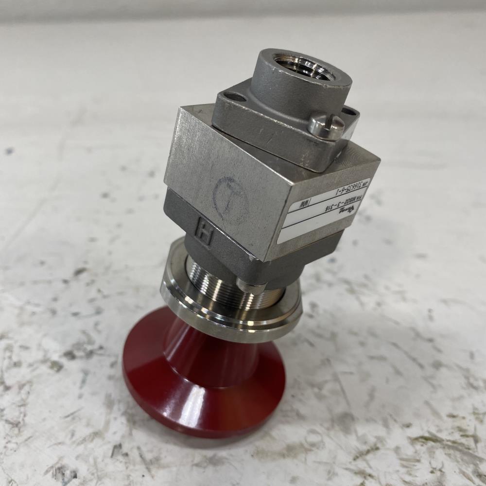 Versa 1/4" NPT Stainless Pneumatic Dump Valve w/ Block and Bleed MSO2-3-316