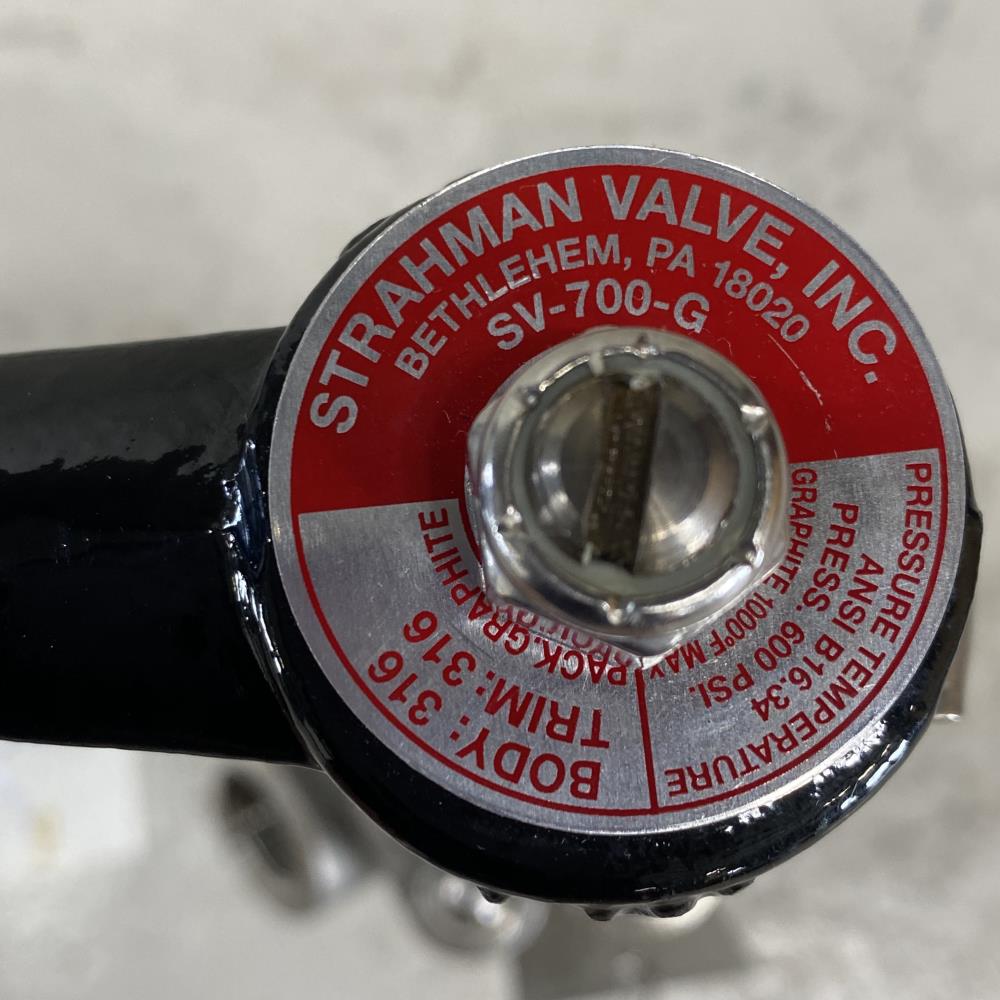 Strahman 3/4” MNPT x 1/2” FNPT 316SS Sampling Valve SV-700-G