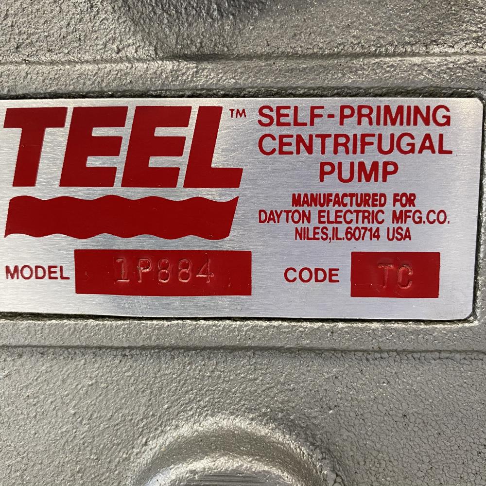 Teel 1-1/2" Self-Priming Centrifugal Pump 1P884 