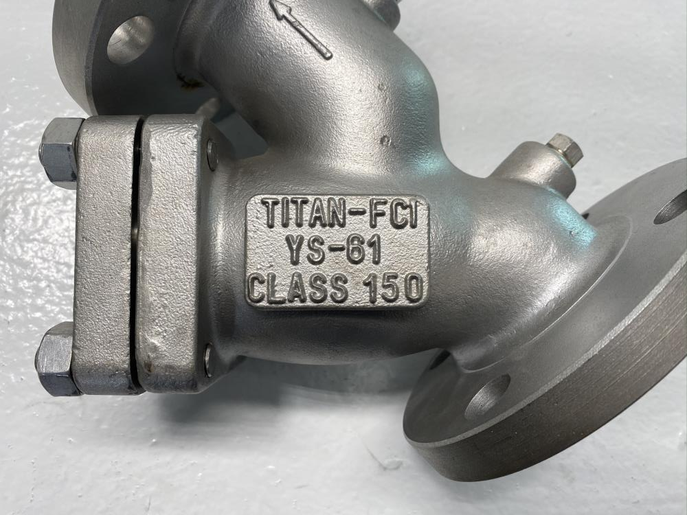 Titan 2” Flanged 150# CF8M 316 Stainless Steel Wye Y-Strainer Valve YS-61