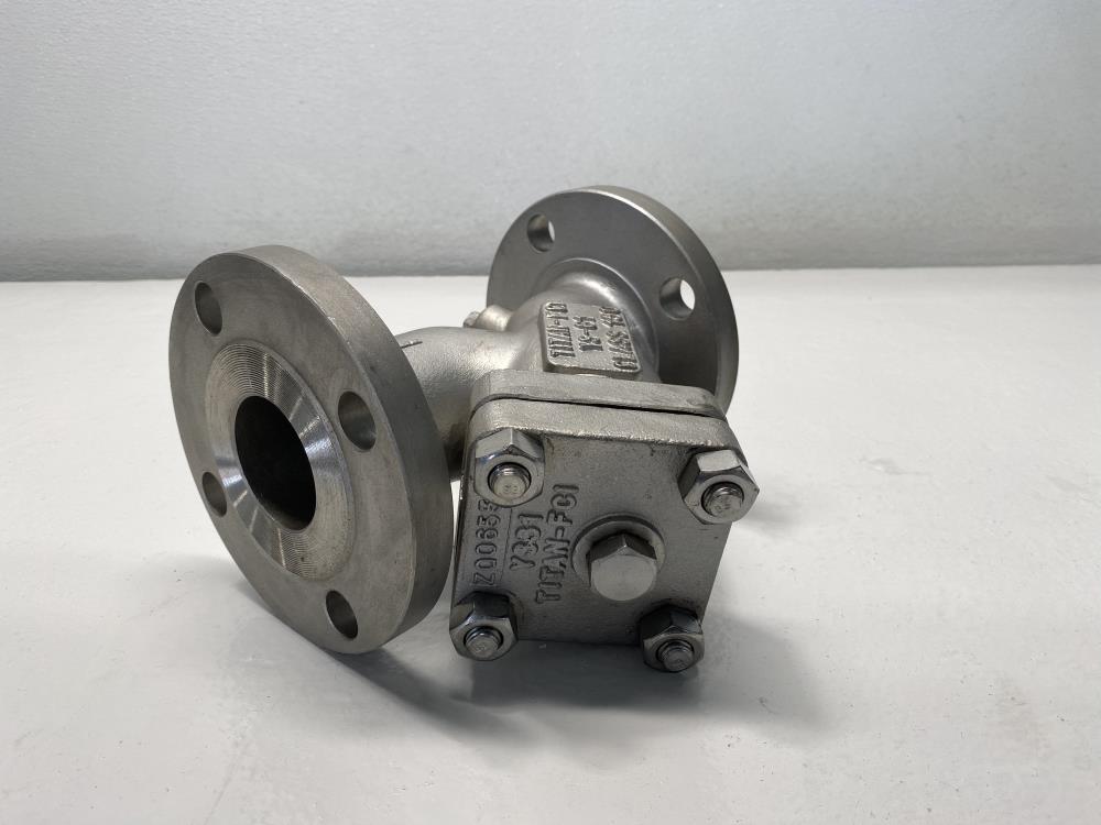 Titan 2” Flanged 150# CF8M 316 Stainless Steel Wye Y-Strainer Valve YS-61