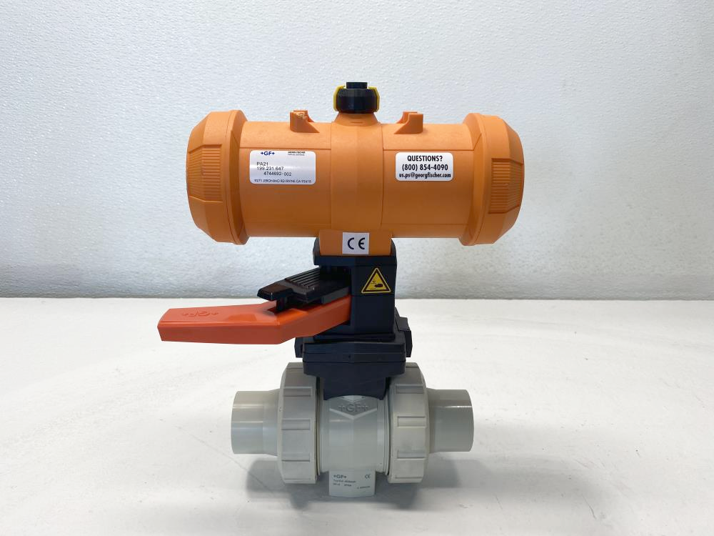 GF 3” Socketweld Type 546 Pro Ball Valve PP-H w/ PA21 Actuator 