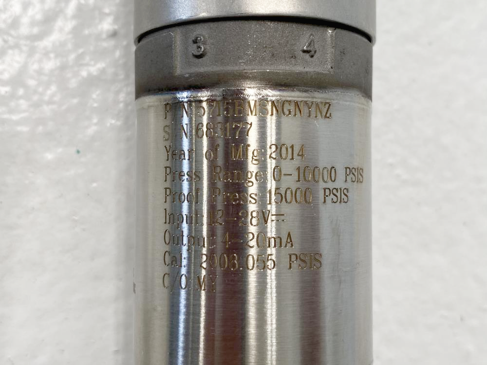 Viatran 1/4" NPT Adjustable Pressure Transmitter 0 - 10,000 PSIS, #5715BMSNGNYNZ