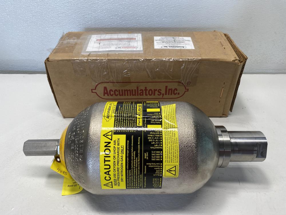 Accumulators 1-Gallon, 5000 PSI, 316 Stainless, BUNA-N, Accumulator A151003SS